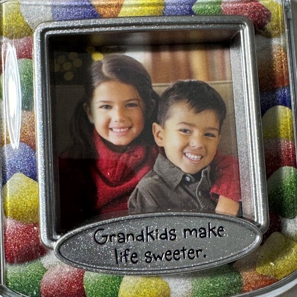Hallmark Keepsake Ornament Grandkids Make Life Sweeter Photo Holder Gumdrops New - Picture 4 of 7